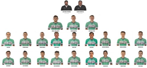 miembros del equipo ciclista de Caja Rural Central - Seguros RGA